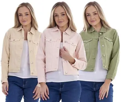 Buy Ladies 100% Cotton Denim Jacket Petite Regular Tall Fit Available • 13.99£