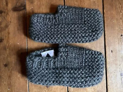 Buy TOAST Karakoram Thick Grey Wool Slipper Socks Warm One Size Fit 4 5 6 7 Womens • 0.99£