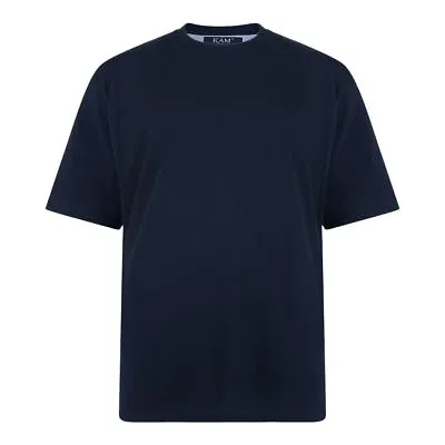 Buy Kam Big & Tall Kam T-shirts Short Sleeve Crew Neck Smart Tee Casual Top 2XL-8XL • 14.99£