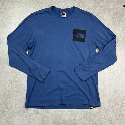 Buy The North Face Navy Long Sleeved Mens M Pit To Pit 20.5  • 18£