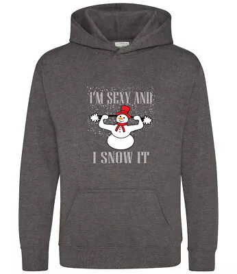 Buy I'm Sexy And I Snow It Christmas Outfit Xmas Costume Tee Sweater Hooded Top • 24.72£