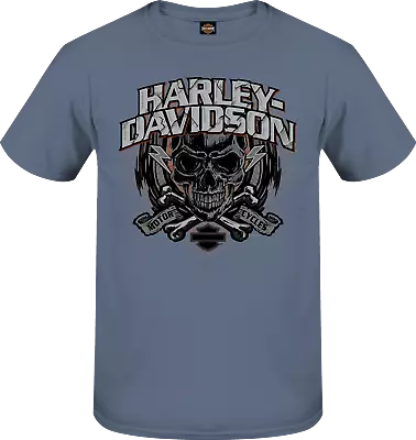 Buy Harley Davidson Cross Banner Adt T  Dealer's T-Shirt 3001764 • 37.98£
