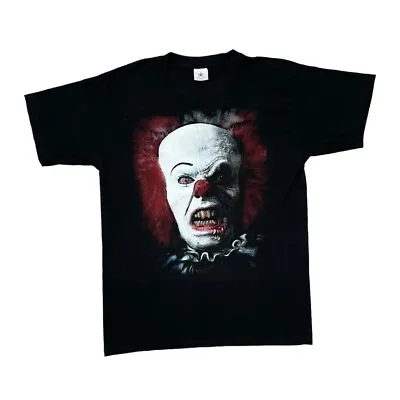 Buy Stephen King's IT  PENNYWISE THE CLOWN  Horror Movie Graphic T-Shirt Small Med • 12.75£
