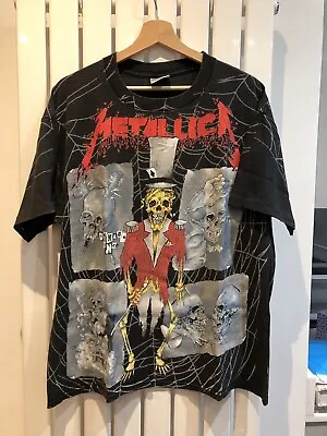 Buy Vintage Metallica 1992 Tour T Shirt Size XL • 650£