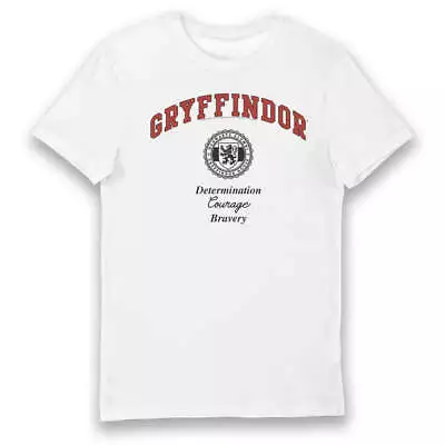 Buy Harry Potter Gryffindor Collegiate Style T-Shirt - White • 19.99£