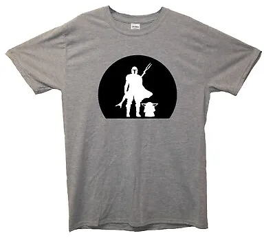 Buy Mando Grogu Silhouette T-Shirt (Star Wars Mandalorian Inspired) • 13.50£