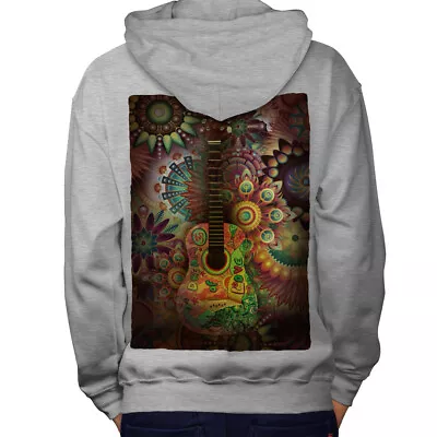 Buy Wellcoda Colorful Guitar Mens Hoodie, Music Design On The Jumpers Back • 25.99£