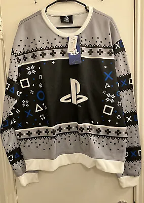 Buy NWT Playstation ThinkGeek Ugly Christmas Sweater Size 2x • 14.48£