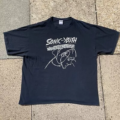 Buy Vintage Sonic Youth T Shirt Confusion Is Sex Y2K Gildan Tag 00s Size 2XL • 65£