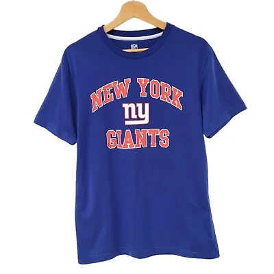 Buy Official NY New York Giants NFL American Football Blue T-Shirt - Size M • 7.99£