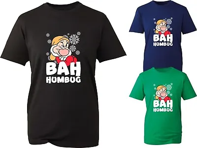 Buy Bah Humbug Merry Christmas Grumpy T-Shirt Funny Xmas Festive Unisex Gift Tee Top • 11.99£