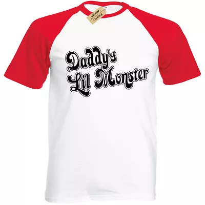 Buy Unisex Daddy's Little Monster Baseball T-Shirt | S To Plus Size | Halloween • 11.95£