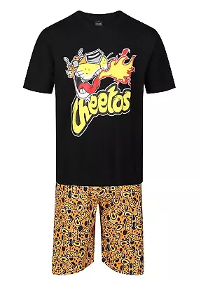 Buy Mens Short Pyjamas Cheetos FLAMIN' HOT Night Lounge Sleep PJ Sets M-2XL New • 11.99£