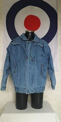 Buy Mens Vintage C&A Ecco Fleece Lined Denim Jacket Blue Size XL H1 • 39.99£