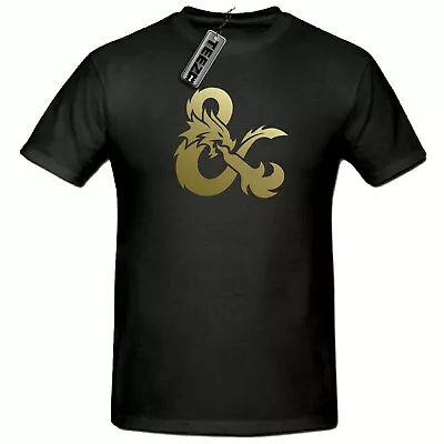Buy Gold Dungeons & Dragons T Shirt, D&D Mens T Shirt, D&D Gaming T Shirt,Dragon Tee • 10.99£