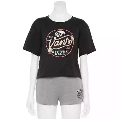 Buy Vans Juniors's Black  Off The Wall  Skull Logo Graphic Tee (VN0A7Z3UBLK) M/L/XL • 10.23£