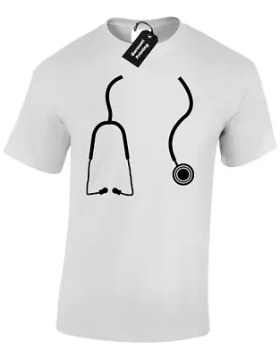 Buy Stethoscope Mens T Shirt Funny Cool Medical Doctor Surgeon Fancy Dress Nurse • 7.99£