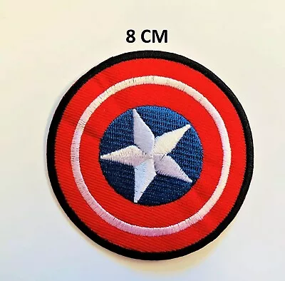 Buy Captain America Shield Embroidered Iron Sew On Patch Comic Jacket Jeans N-177 • 1.99£
