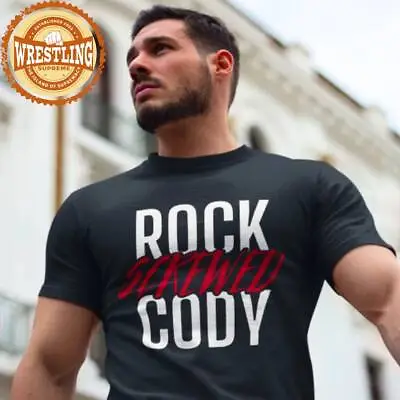 Buy Cody Rhodes T-Shirt The Rock Screwed Cody Rhodes WWE Wrestlemania Rock • 27.94£