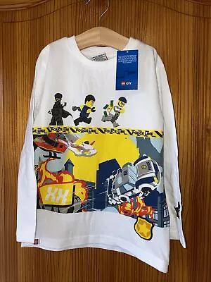 Buy Boys Lego Top Age 4 Years New Tags Long Sleeves  White • 15.99£