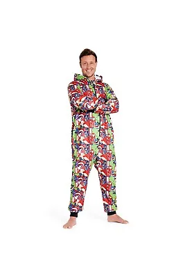 Buy Marvel Adult Unisex Avenger Coral Fleece All In One Pyjama Long Sleeved • 25.49£