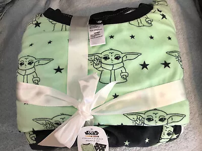 Buy Womens Star Wars Mandalorian Grogu 2 Piece Soft PJ Pajama Set Green NWT • 16.88£