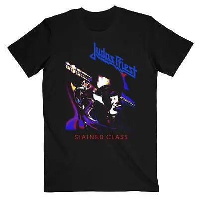 Buy JUDAS PRIEST Unisex T- Shirt - Stained Class Purple Mixer  - Black Cotton • 17.99£