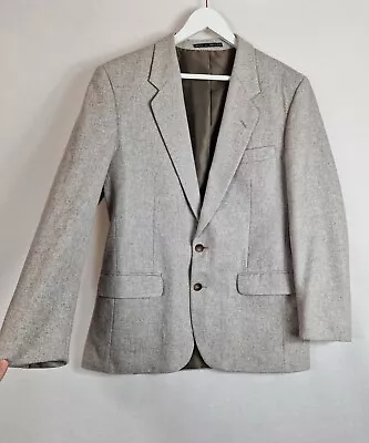 Buy Greenwoods Vintage Classic Grey Herringbone Tweed Blazer Jacket Size M 40  Chest • 14.99£