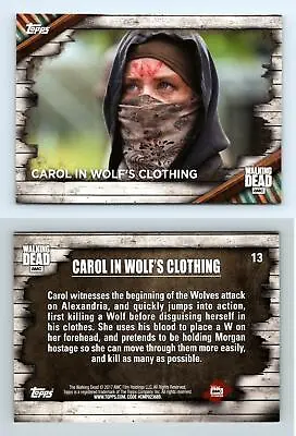 Buy Carol In Wolf's Clothing #13 The Walking Dead Season 6 Topps 2017 Trading Card • 0.99£