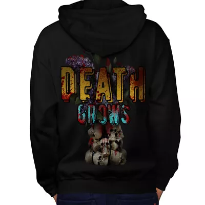 Buy Wellcoda Gothic Metal Death Mens Hoodie, Festival Design On The Jumpers Back • 25.99£