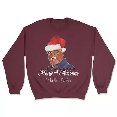 Buy Samuel L Santa Hat Jackson Sweatshirt | Mother F***er Christmas | Holiday Jumper • 26.99£