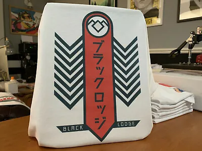 Buy Twin Peaks Japanese Black Lodge Japanese Banner T-Shirt - David Lynch Inspired • 16.49£