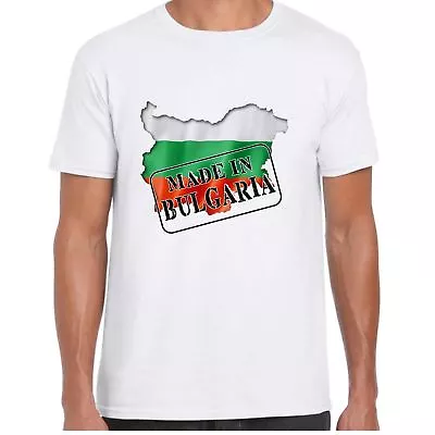 Buy Made In Bulgaria - Flag And Map - Mens T Shirt - Country, Gift, Tee • 10.99£