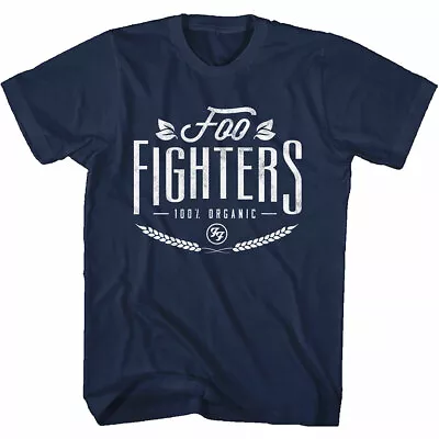 Buy Foo Fighters T Shirt 100% Organic Navy Official Licensed Classic Rock Dave Grohl • 14.88£
