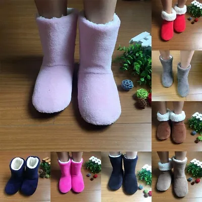 Buy Cozy Ladies Mens Slipper Boots With Fleece Linings Perfect For Cool Weather • 13.43£