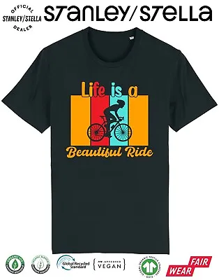 Buy Mens Cycling T-Shirt - Life Is A Beautiful Ride - Cyclist Bike Clothing Biking • 8.99£