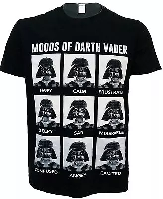 Buy MOODS OF DARTH VADER T-Shirt Funny Star Wars Stormtrooper Sad Happy Mens Top Tee • 10.99£