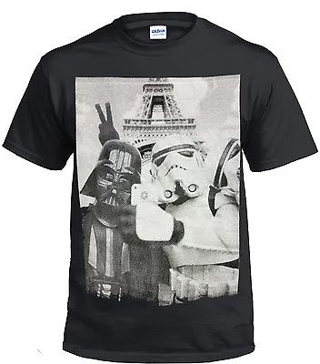 Buy Darth Vader Storm Trooper Selfie Cotton T Shirt Funny Star Wars • 10.50£