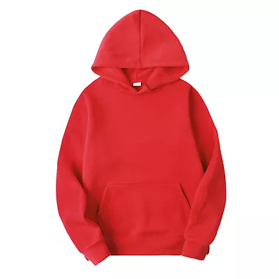 Buy UK Mens Casual Hoodies Pullover Long Sleeve Sweatshirt Top Loose Fit Oversized • 21.79£