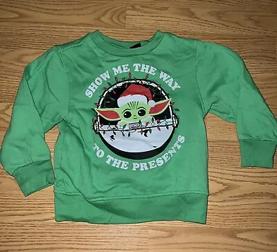 Buy Star Wars Unisex Pullover Sweater XS Yoda Grogu Christmas Sweater Green • 11.81£