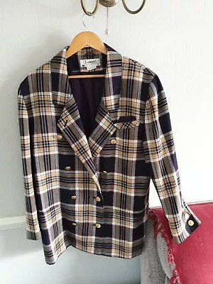 Buy Women's Lampert Of London Classic Check Pure New Wool Jacket Size 18 • 18.50£