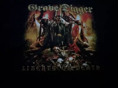 Buy Death Metal Viking  Metal T Shirt Size XL Grave Digger With Back Print New • 12£