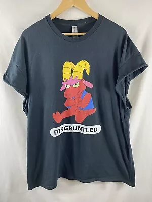 Buy Disgruntled Goat The Simpsons T Shirt 2XL Size XXL Capped Sleeves Black • 12.95£
