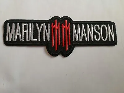 Buy Marilyn Manson Sew Or Iron On Embroidered Patch  😈 • 2.99£