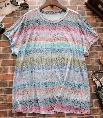Buy Worn Once Multi Colour Print Tshirt Size 0xl 16 • 3.99£