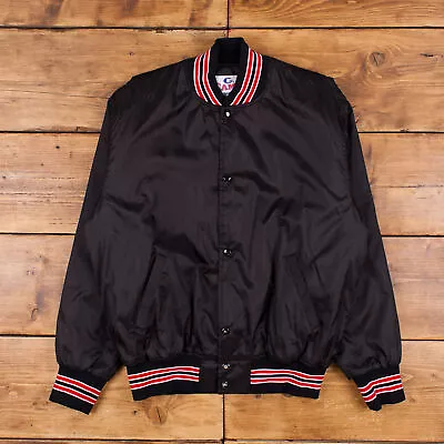 Buy Vintage GAME Varsity Jacket L 90s Bomber USA Made Black Snap • 20.40£