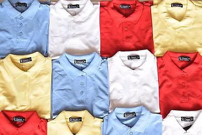 Buy 3X 4X 6X BOYS GIRLS Plain Polo Tee T-Shirt School Shirts Uniform PE Top Gym Tops • 10.99£