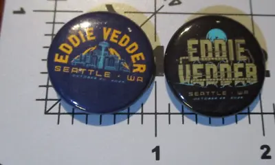 Buy EDDIE VEDDER Seattle 2023 10-24-23 2 PIN SET Pearl Jam Badge Button Merch Tour G • 11.33£