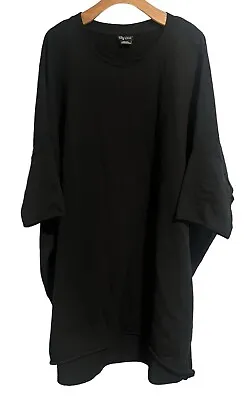 Buy City Chic T Shirt Dress Women's Size XXL Black Flowy 1/2 Sleeve Casual Relaxed • 48.26£