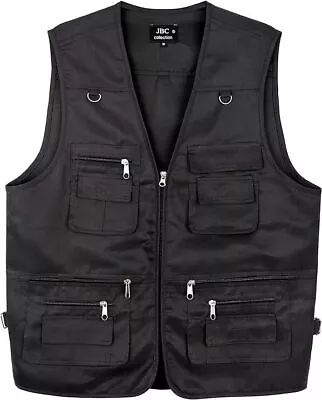 Buy Fisherman Vest Waistcoat Multi Pockets Gillet Vest Jackets Work Wear Body Warmer • 19.99£